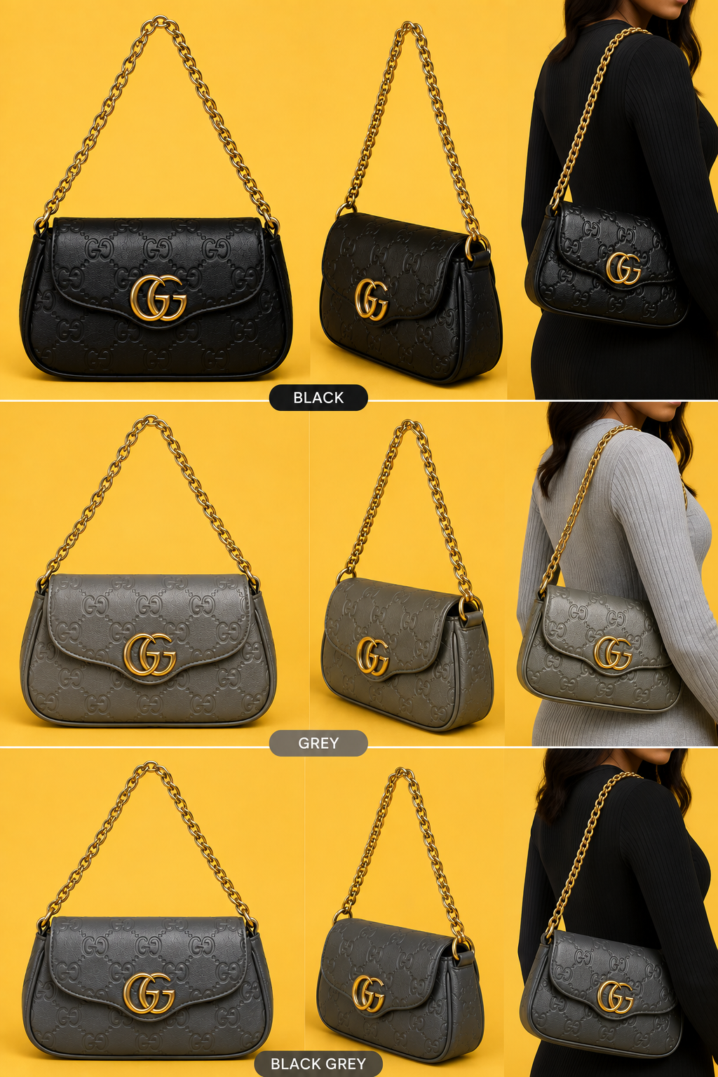 Mini Gold-Chain Shoulder Bag